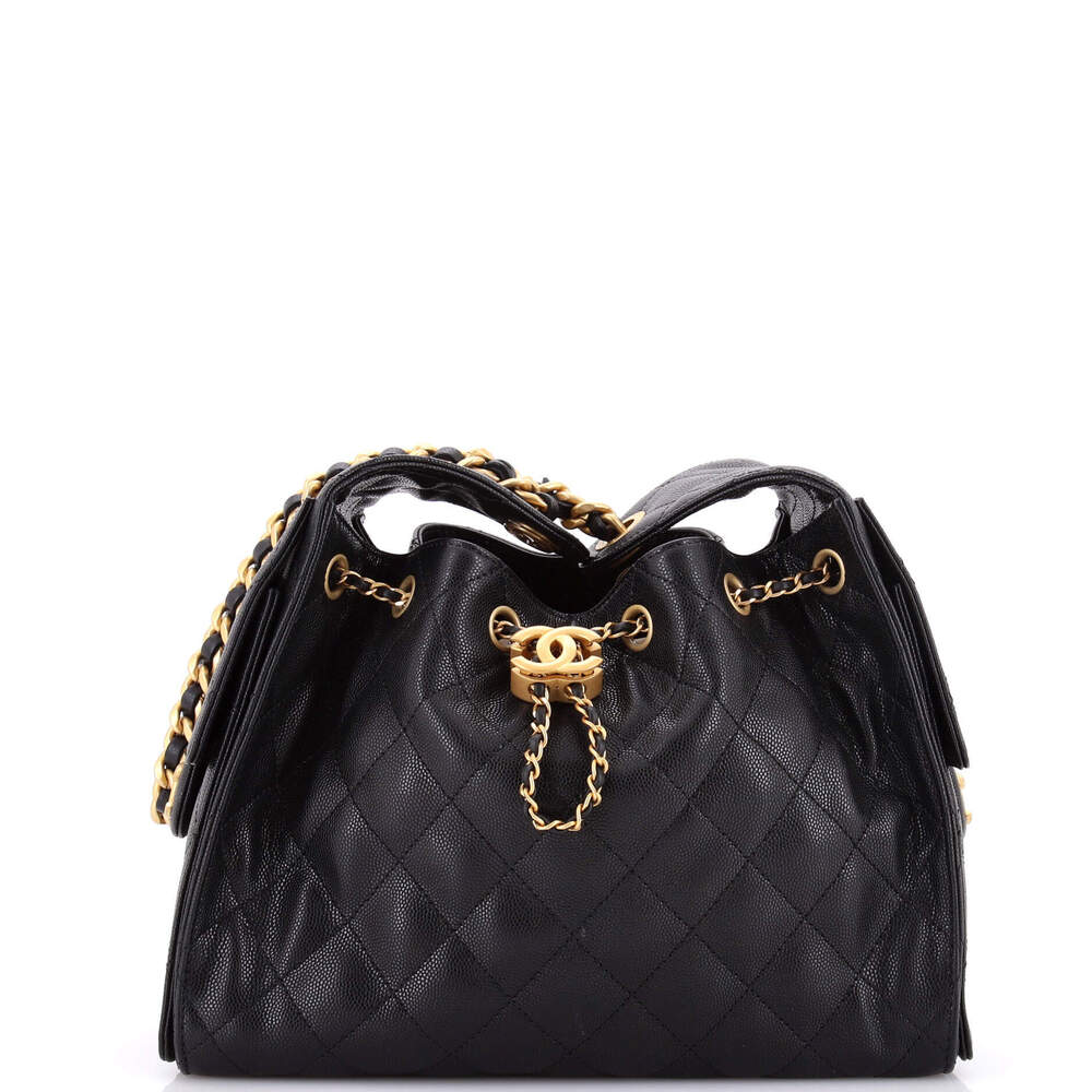 Chanel Small 25 Hobo Bag Quilted Caviar